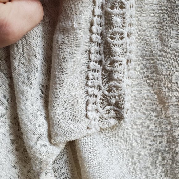 Elena Baldi Italian Beige Open Cardigan Size Medium - Picture 4 of 16